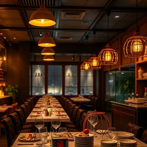 Een sfeervolle video-opname van een restaurant, die de culinaire ervaring en de ambiance in beeld brengt.