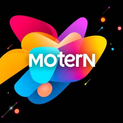 Moderne motion graphics met abstracte vormen en tekstanimaties.